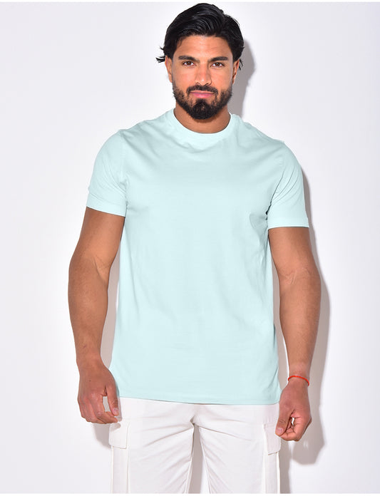 Short Sleeve T-shirt (with custom logo) - Light Blue