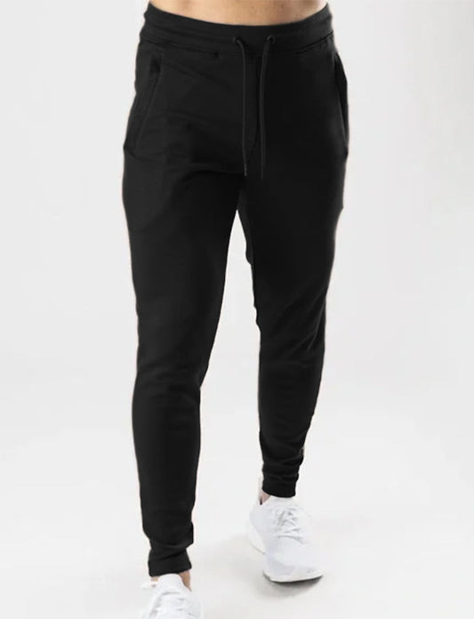 Fitted Joggers (with custom logo) - Black (Sample)