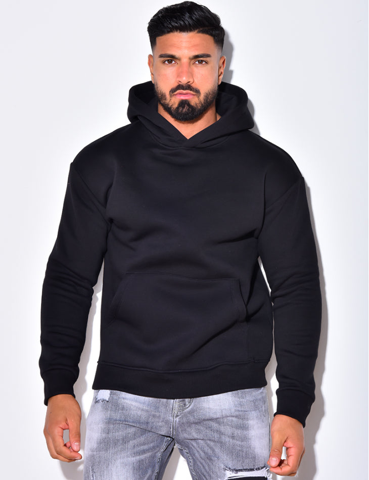 Hoodie (with custom logo) - Black