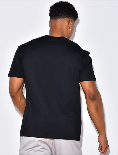 Short Sleeve T-shirt (with custom logo) - Black