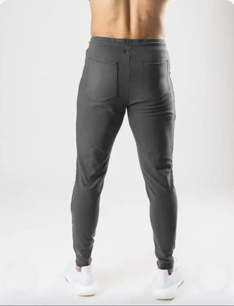 Fitted Joggers (with custom logo) - Charcoal