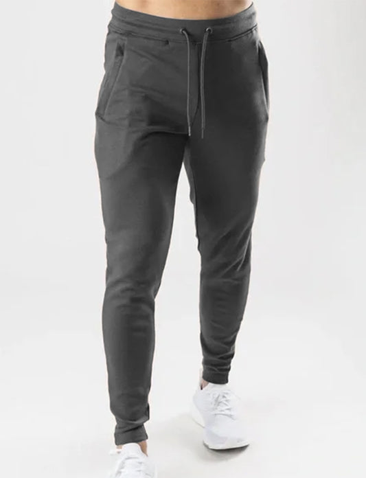 Fitted Joggers (with custom logo) - Charcoal