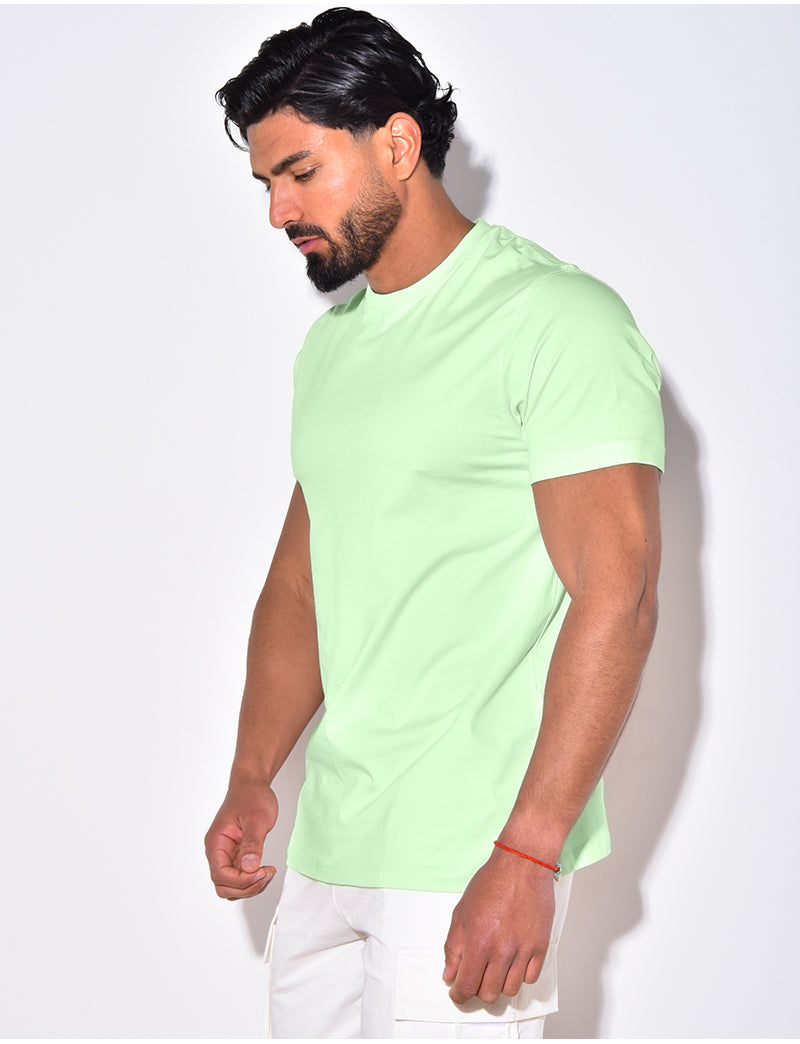 Short Sleeve T-shirt (with custom logo) - Light Green (Sample)
