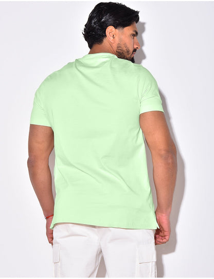 Short Sleeve T-shirt (with custom logo) - Light Green (Sample)