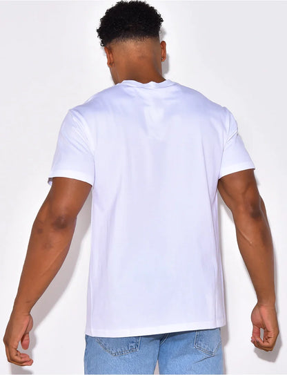 Short Sleeve T-shirt (with custom logo) - White (Sample)